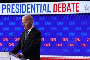 Donald Trump And Joe Biden Participate In First Presidential Debate