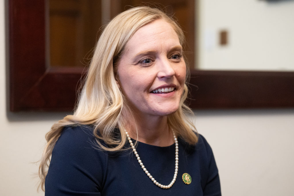 Rep. Erin Houchin speaks from the Republican Convention