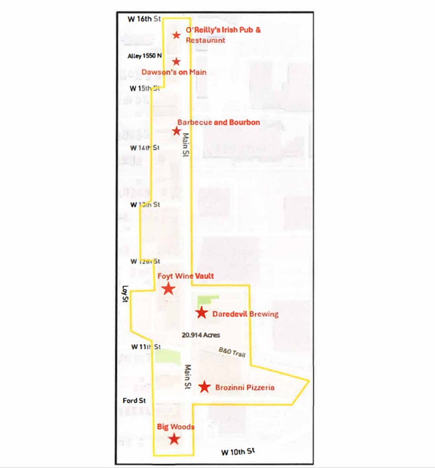 DORA Map for the Town of Speedway