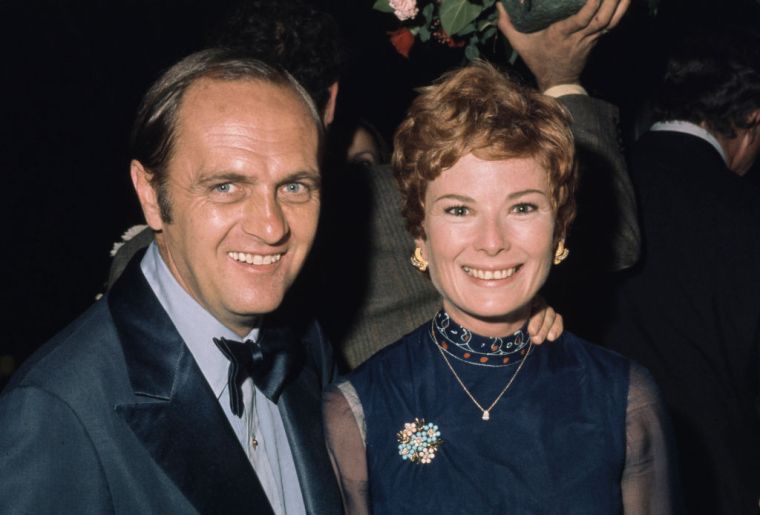 Bob Newhart attends a red carpet event with his wife Ginny Newhart