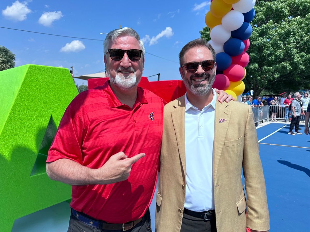 Photos from Pacers court dedication at the Indiana State Fair