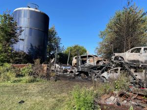 Grant County Semi Crash and Fire