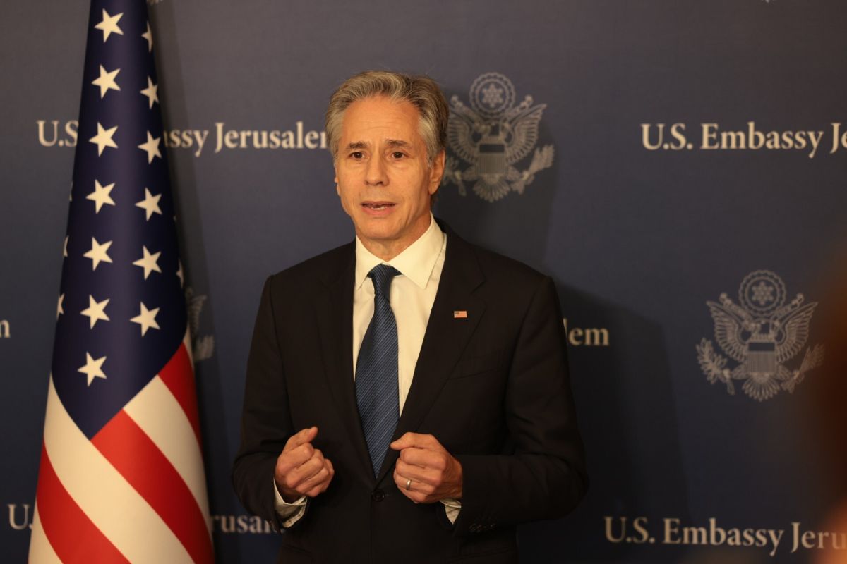 US Secretary of State Antony Blinken in Tel Aviv