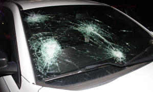 IMPD patrol car damaged