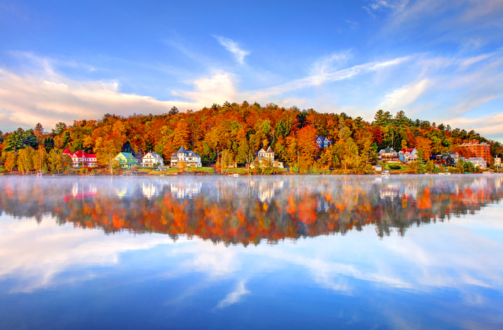 Autumn in Saranac Lake, New York