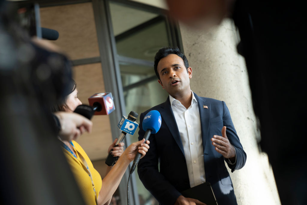 Vivek Ramaswamy Holds A Town Hall In Springfield, Ohio