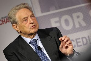 SWITZERLAND-WEF-DAVOS-ECONOMY-BUSINESS-SOROS