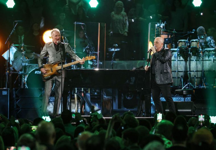 Sting and Billy Joel Performing during Billy Joel's 100th show at Madison Square Garden