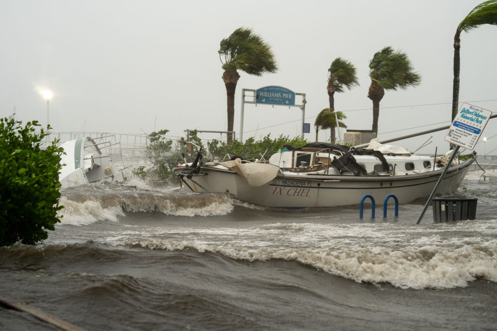 Hurricane Helene Affecting Gulfport, Florida