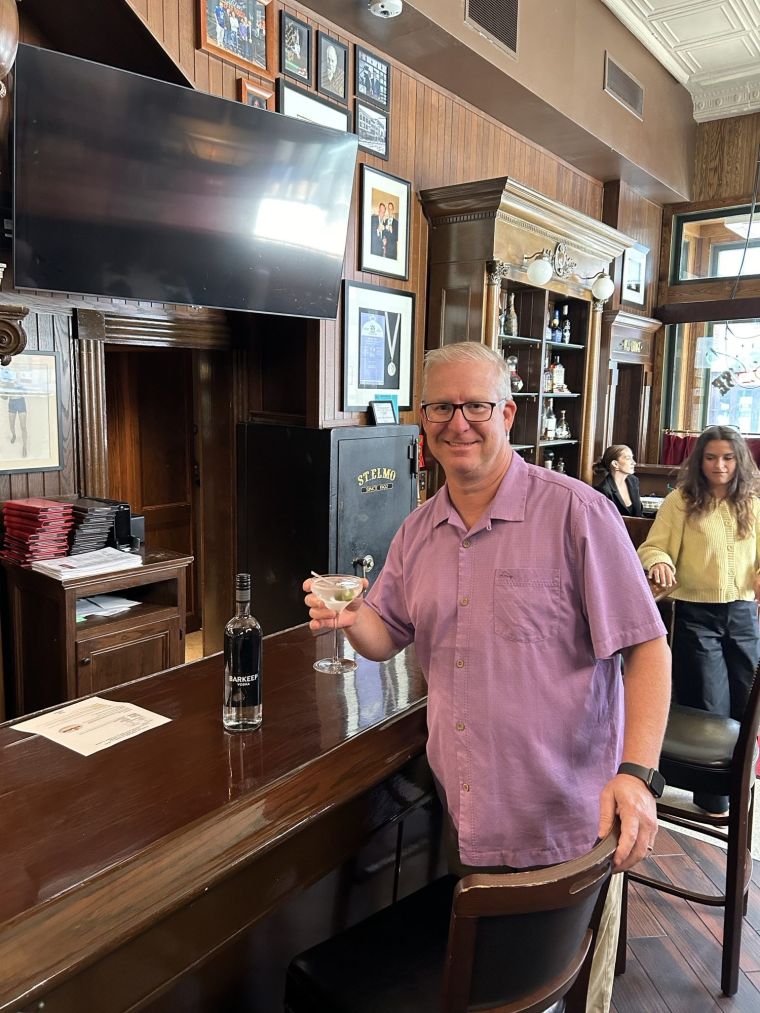 Chris Clifford Enjoying Barkeep Vodka