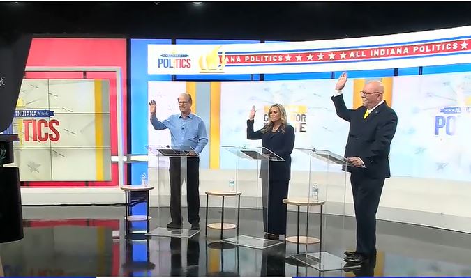 Mike Braun, Jennifer McCormick, Donald Rainwater Debate Last Night