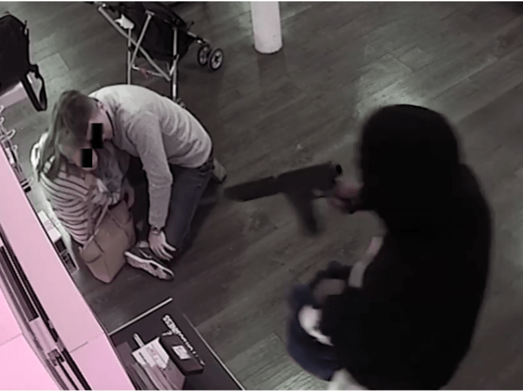 Surveillance Video of One of the Robberies