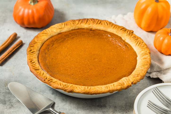 Thanksgiving Homemade Pumpkin Pie