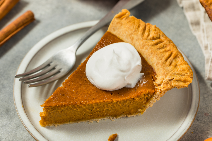 Thanksgiving Homemade Pumpkin Pie