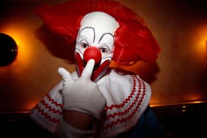 Man Auditioning for Bozo the Clown