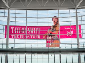 Image of Indianapolis International Airport Decor for Taylor Swift