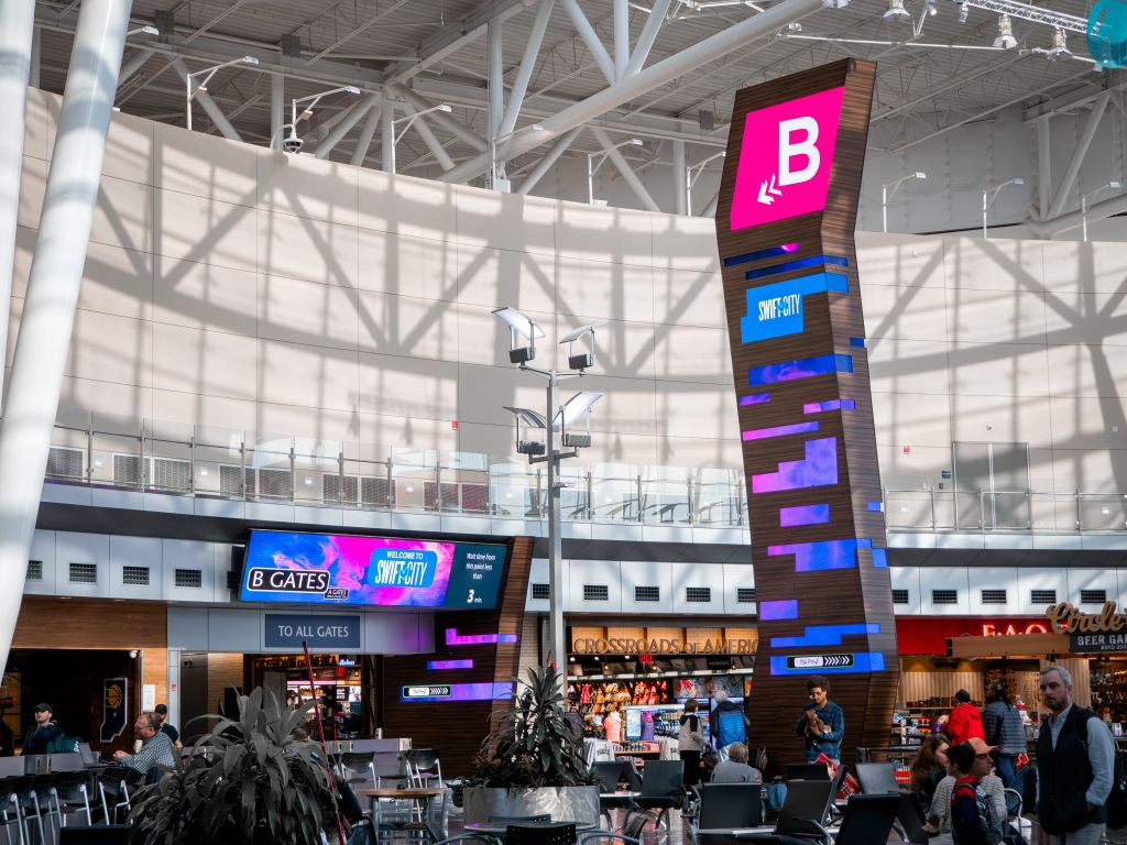 Image of Indianapolis International Airport Decor for Taylor Swift