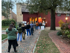 Long Line at Benjamin Harrison Presidential Site
