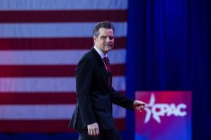 NATIONAL HARBOR, MD - FEBRUARY 23: Rep. Matt Gaetz (R-Fla.) spe