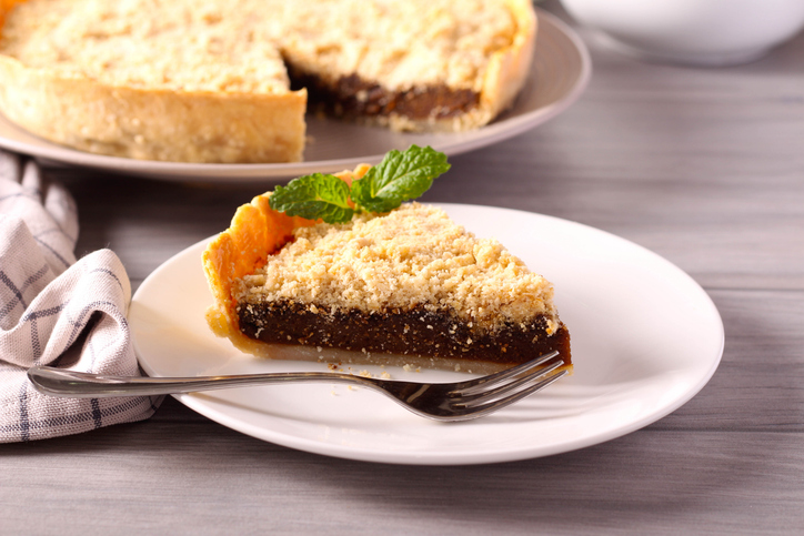 Shoofly pie - American pie made with molasses