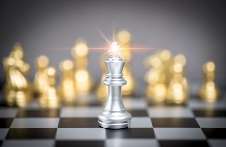 chess pieces are placed on a wooden board. Strategic planning and marketing of new products. Marketing planning. Marketing concept. Planning to fight with competitors.