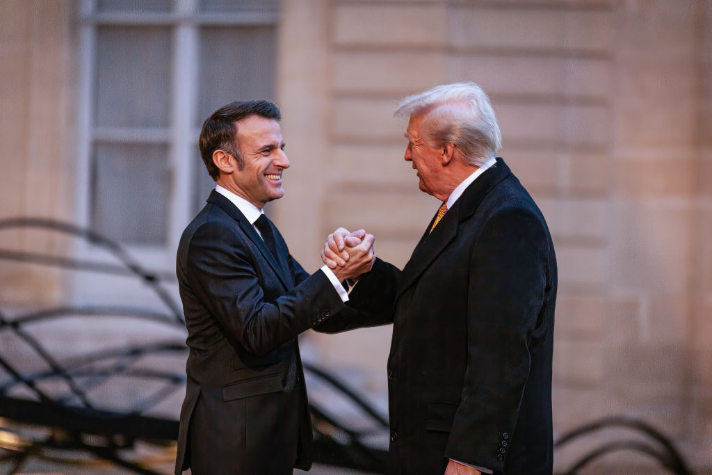 Reception of Trump in Paris is the story, not the handshake