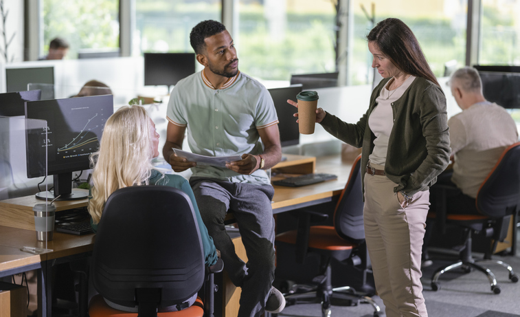 Diverse Team Engages in Business Strategy Session