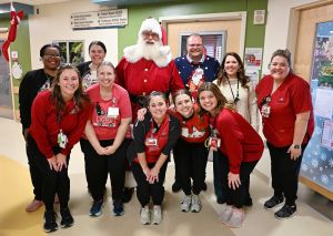 Image of Santa's 2024 Visit to Riley Hospital for Children