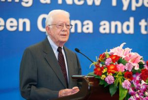 Jimmy Carter Attends A Forum On China-U.S. Relations In Beijing