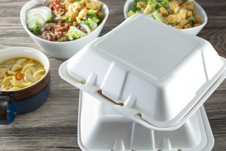 styrofoam food container
