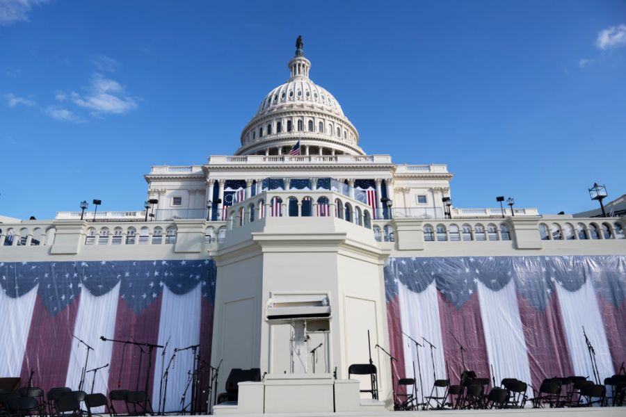TRUMP'S INAUGURATION CEREMONY TO BE INSIDE CAPITOL ROTUNDA