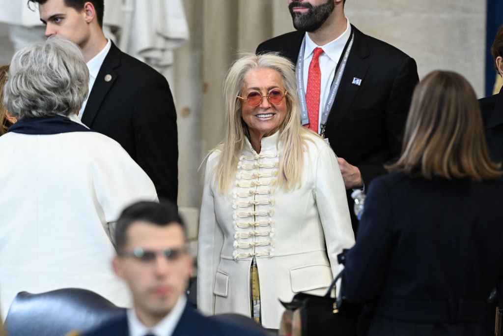 Miriam Adelson arrives for the inauguration