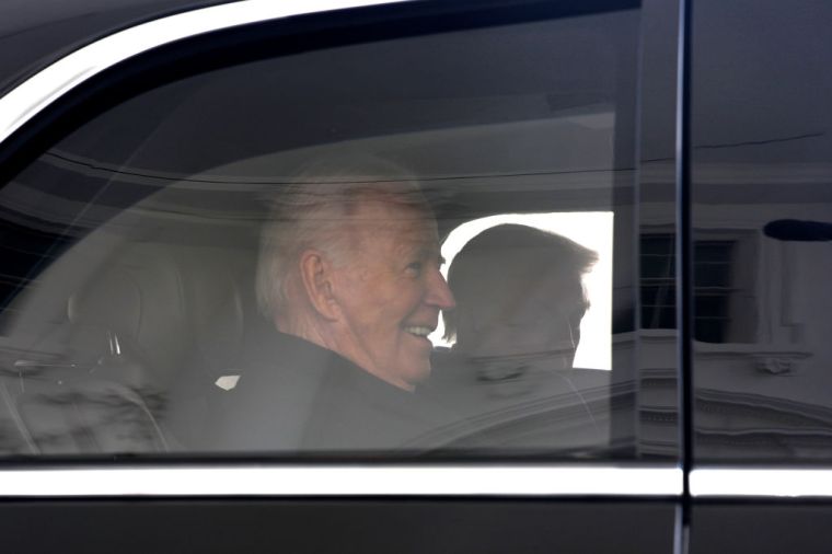 U.S. President Joe Biden and U.S. President-elect Donald Trump depart the White House ahead of the inauguration