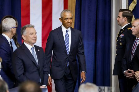 Llega el ex presidente de EE.UU. Barack Obama