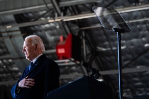 US president Joe Biden farewell event