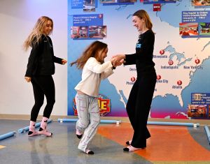 Image of Riley Kids Visiting 2025 Disney On Ice Characters