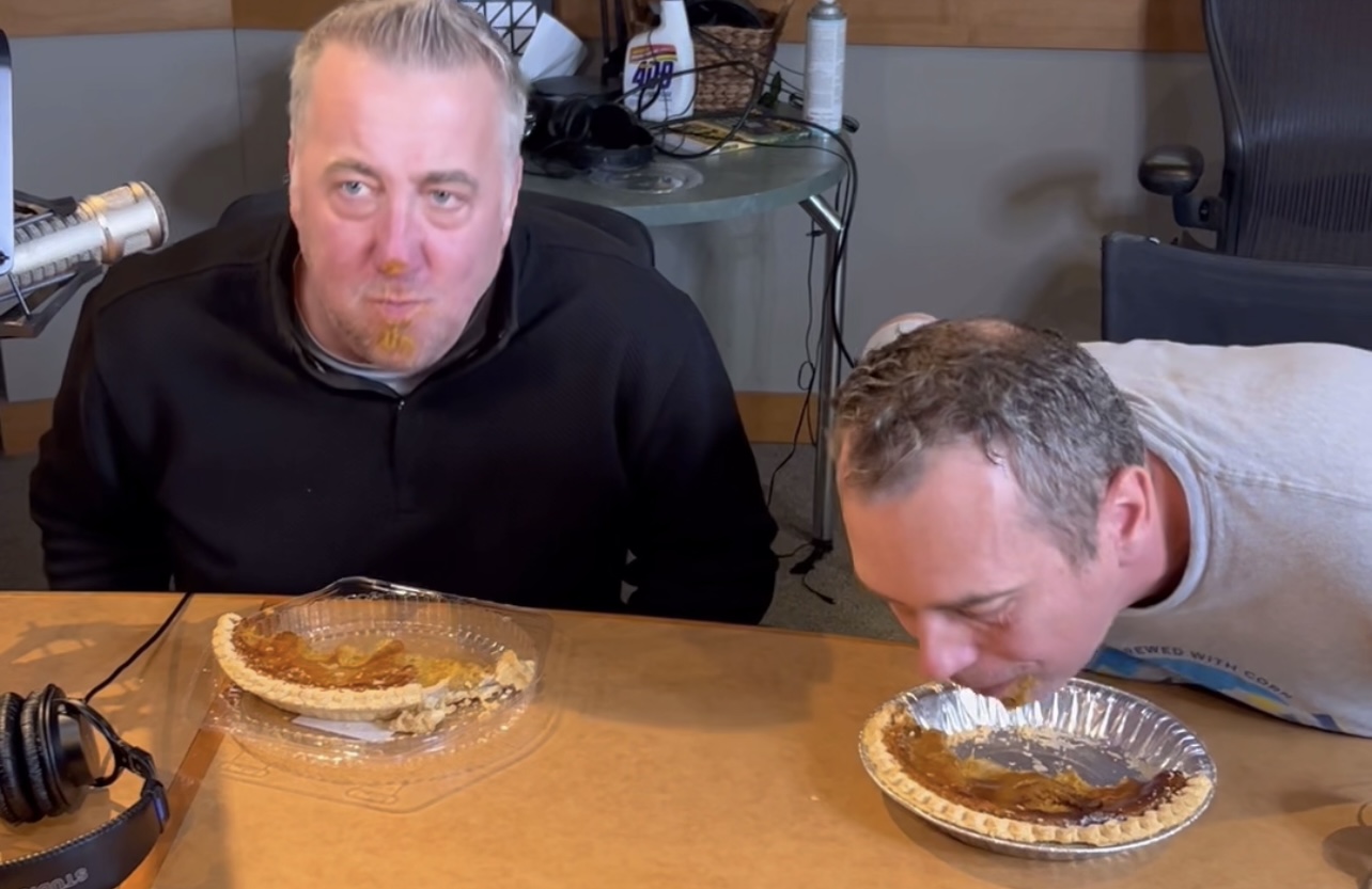 Hammer and Nigel Celebrate National Pie Day with a Pie Eating Contest