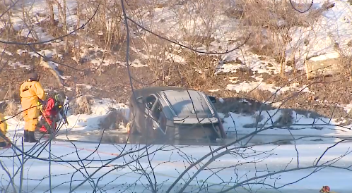 SUV Falls in White River