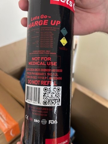 Image of Nitrous Oxide Canister