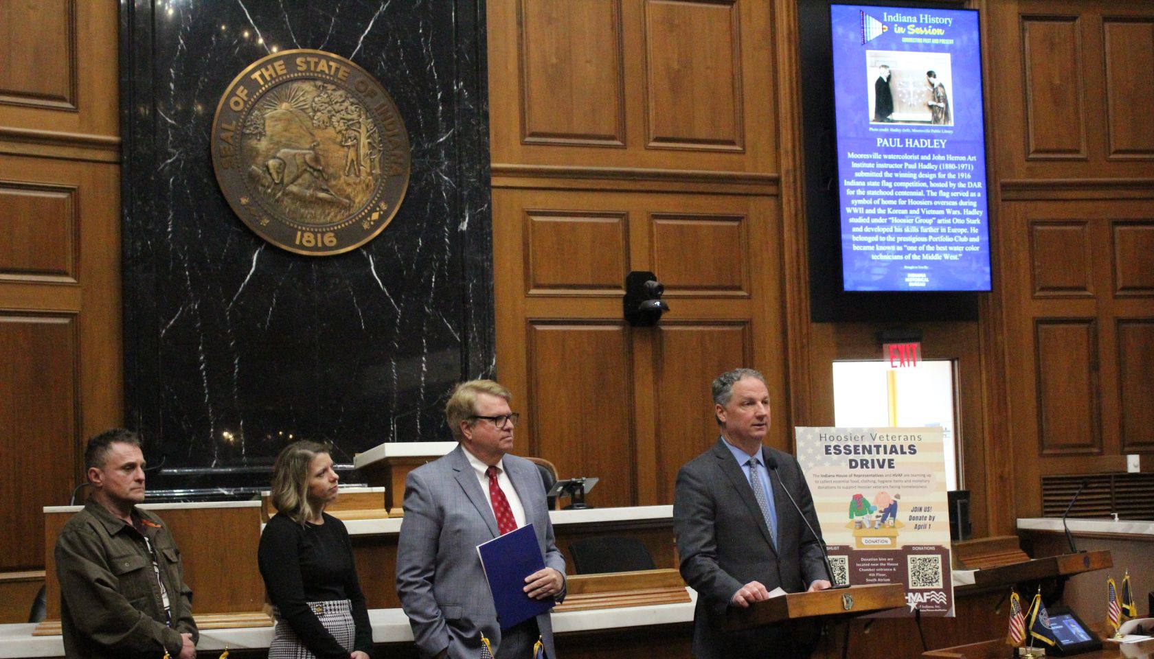 Image of Hoosier Leaders Introducing House/HVAF Partnership