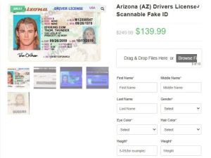 Image From Website Selling Fake IDs