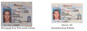 Image From Website Selling Fake IDs