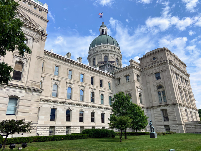 Indiana State Capitol Building in Indianapolis