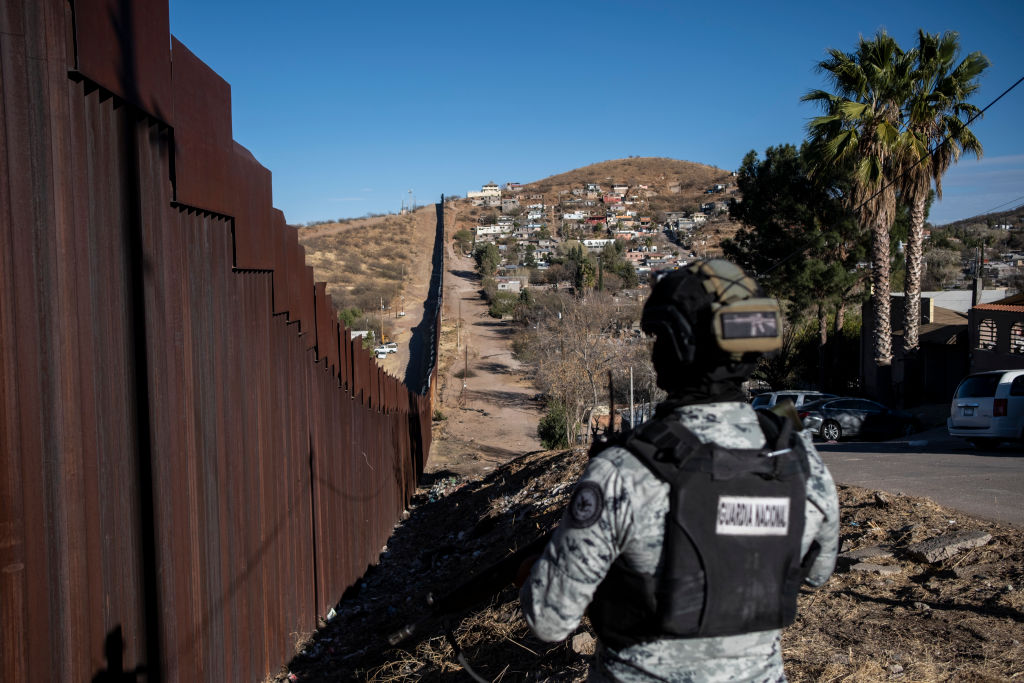 Nogales border with increased presence of Mexican troops looking for fentanyl and migrants