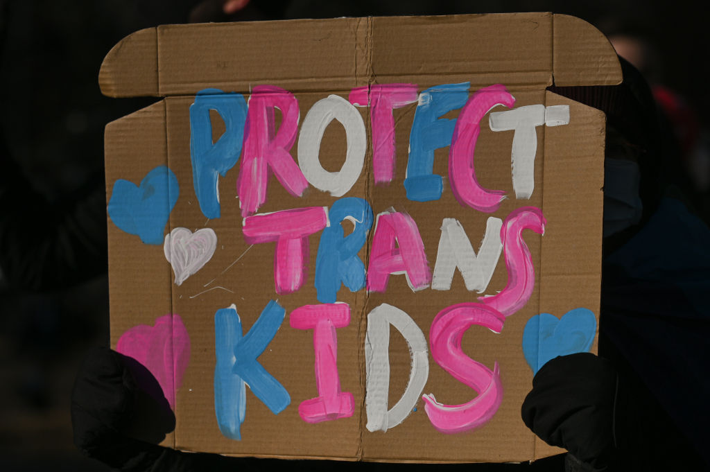 Dozens join trans rights rally in downtown Indianapolis | wthr.com