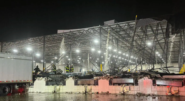 Possible Tornado Hits Brownsburg