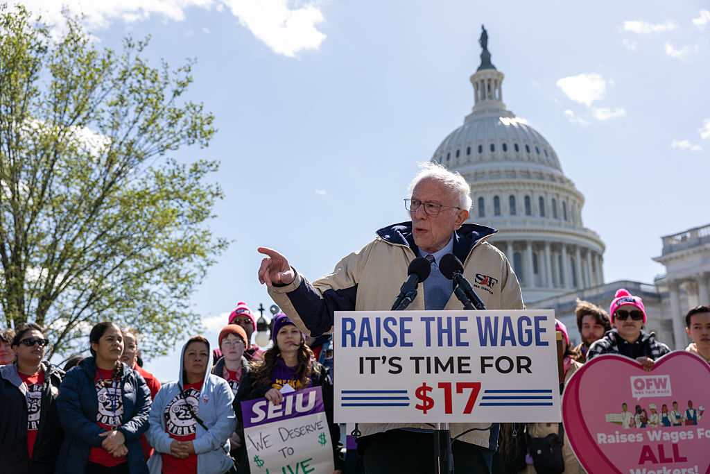 Press Conference To Reintroduce The Raise The Wage Act