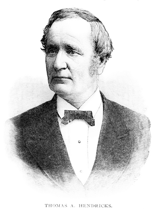 Thomas Andrews Hendricks Portrait, 21th Vice President of the United States, 19th Century American History