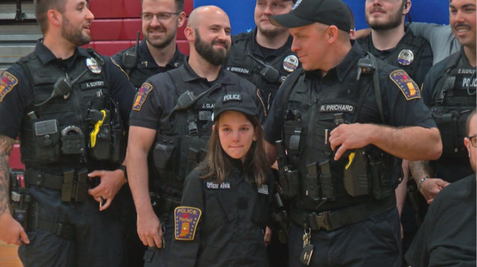 9-Year-Old Officer Alivia Brown