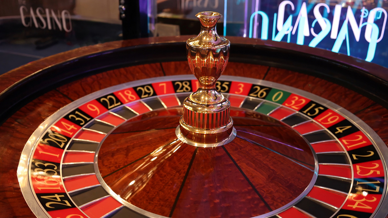 Casino gambling roulette awaiting gamblers and tourist to spend money